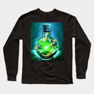 Dark magnetic electricity - electric spell potion bottle Long Sleeve T-Shirt